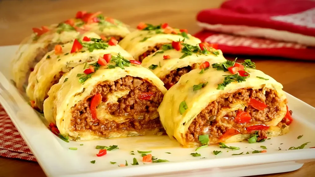 Kıymalı Rulo Patates Yemeği Tarifi
